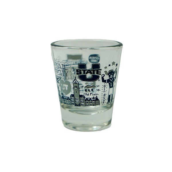 Julia Gash Doodle Utah State Shot Glass